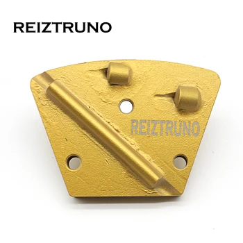 

REIZTRUNO 2*1/4PCD two segment fan-shaped and pcd diamond floor polishing pads grinding discs for Concrete Epoxy Removal
