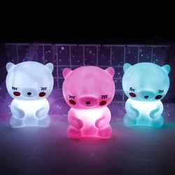 Bonito do bebê luz da noite led lâmpada dos desenhos animados estrelas nuvens brancas luzes de humor crianças presente brilho brinquedo quarto decoração da noite lâmpadas leve