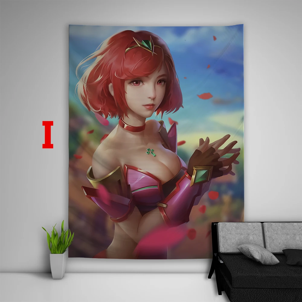 I Xenoblade Chronicles 2 гобелен искусство настенные Чехлы для дивана, стола, кровати, домашний декор, подарок для общежития - Цвет: I