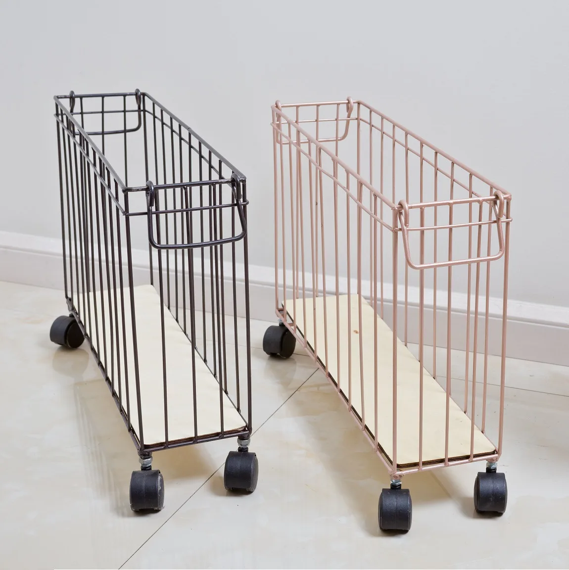 

Storage Storage Basket Iron Art Pulley Northern European-Style Calligraphy Snacks Magazine Organizing Rack Laundry Basket Toilet