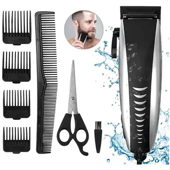 

Professional Electric EU Plug-In Hair Clippers Beard Trimmer Barber Grooming Kit Rechargeable Cordless Haircut Machine Shaver