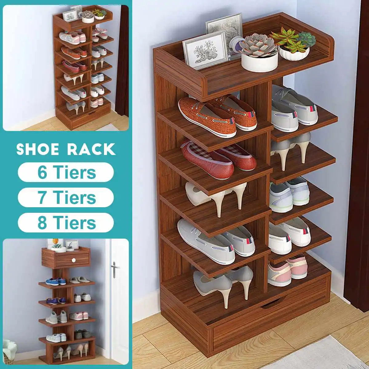 

Fashion Shoe Cabinets Simple Household Economical Dust-proof Multi-storey Space Doorway Rack Large Capacity Storage