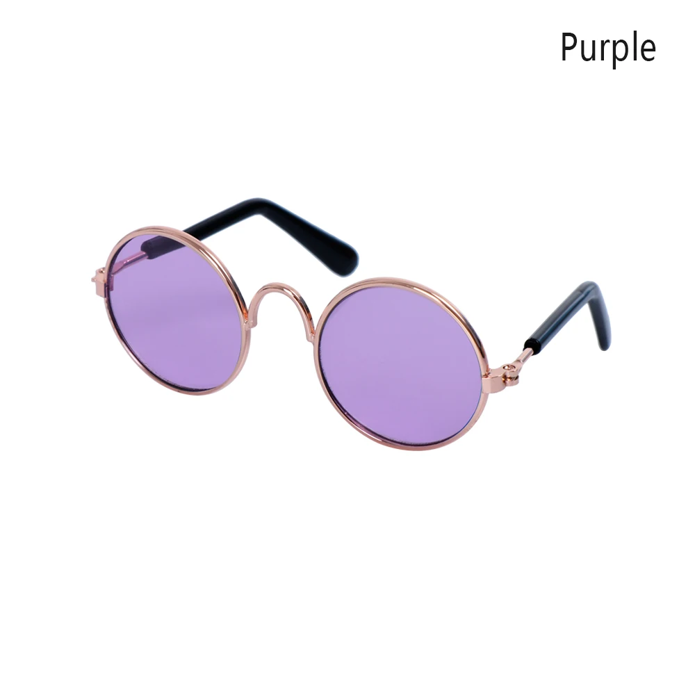 purple Новые модные милые солнечные очки для питомцев, кошек, собак, защита глаз, маленькая собака, кошка, реквизит для фотографий, милые крутые очки, одежда для глаз, товары для домашних животных - Цвет: purple