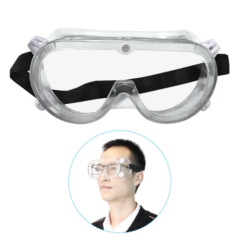 

Eyewear Clear Lens Safety Goggles Protective Glasses with Anti-Fog Anti-Dust Chemical Splash Impact Resistant Eye Protection
