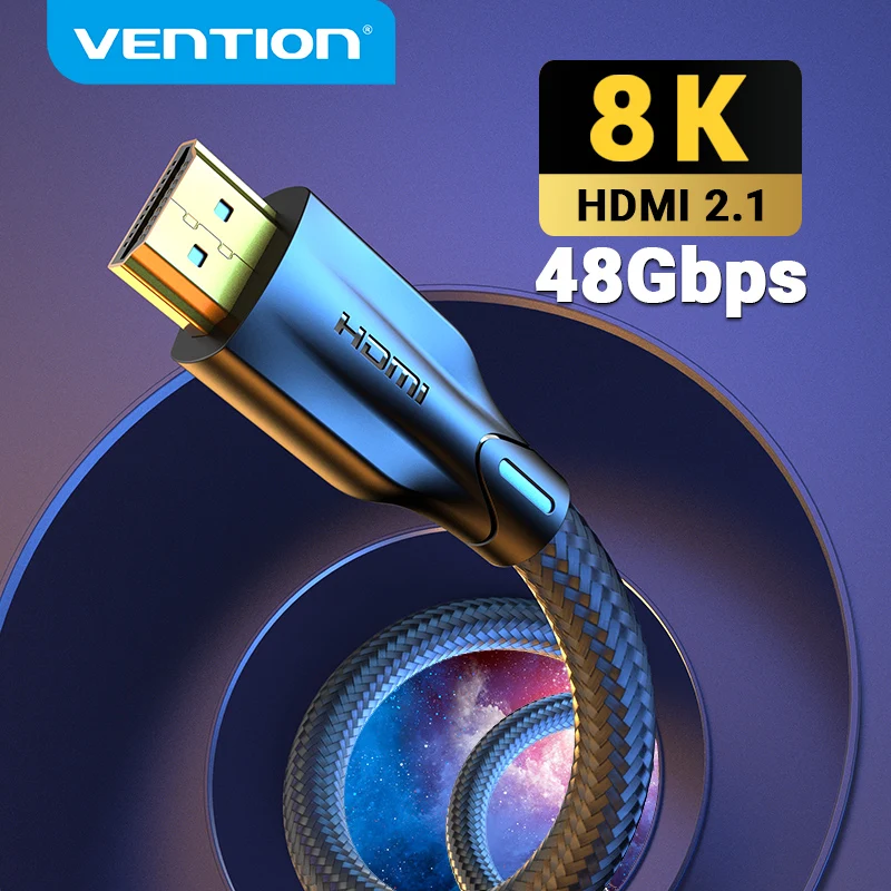 Vention HDMI кабель 2 1 8K @ 60Hz 4K 120Hz 48 Гбит/с для PS4 Xiaomi Mi TV Box Цифровой HDR сплиттер