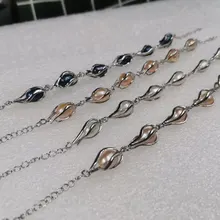 20 прядей риса в форме капли Пресноводного Жемчуга Браслеты