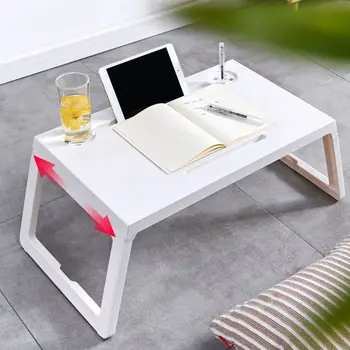 

Foldable Notebook Laptop Table Heavy Load Computer Desk Stand Breakfast Serving Bed Tray for Bedroom Study Room