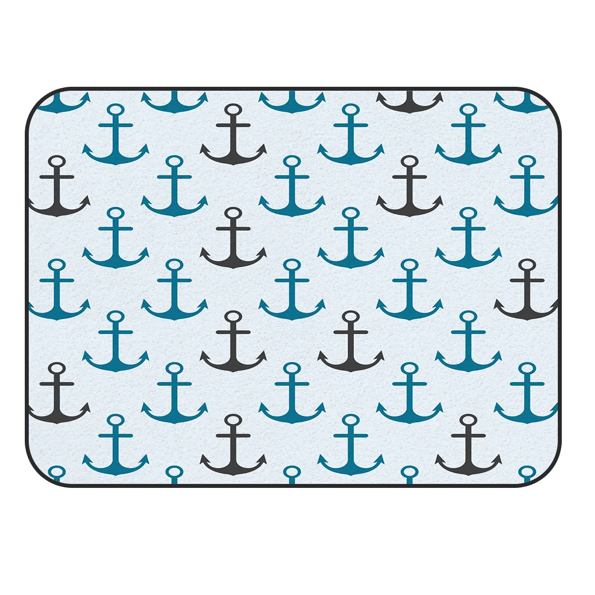 CHARMHOME мягкий ковер Противоскользящий ковер минималистичный мультфильм якорь синий черный ковер для гостиной коврик для домашнего декора