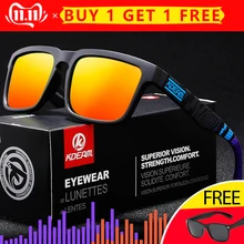 KDEAM, классические поляризационные солнцезащитные очки, мужские, спортивный стиль, модные, HD, солнцезащитные очки, высокое качество, Полароид, линзы, очки для мужчин, Gafas XH8