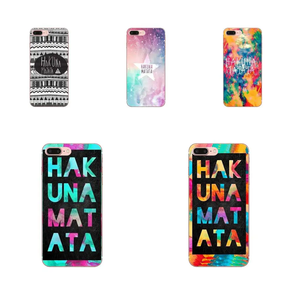 Diy Роскошный чехол для телефона Красочный Hakuna Matata Sony Xperia Z Z1 Z2 Z3 Z4 Z5 compact Mini M2 M4 M5 T3 E3