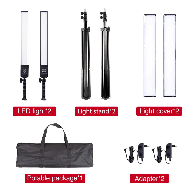 Yizhestudio 2 Packs Photography LED Studio