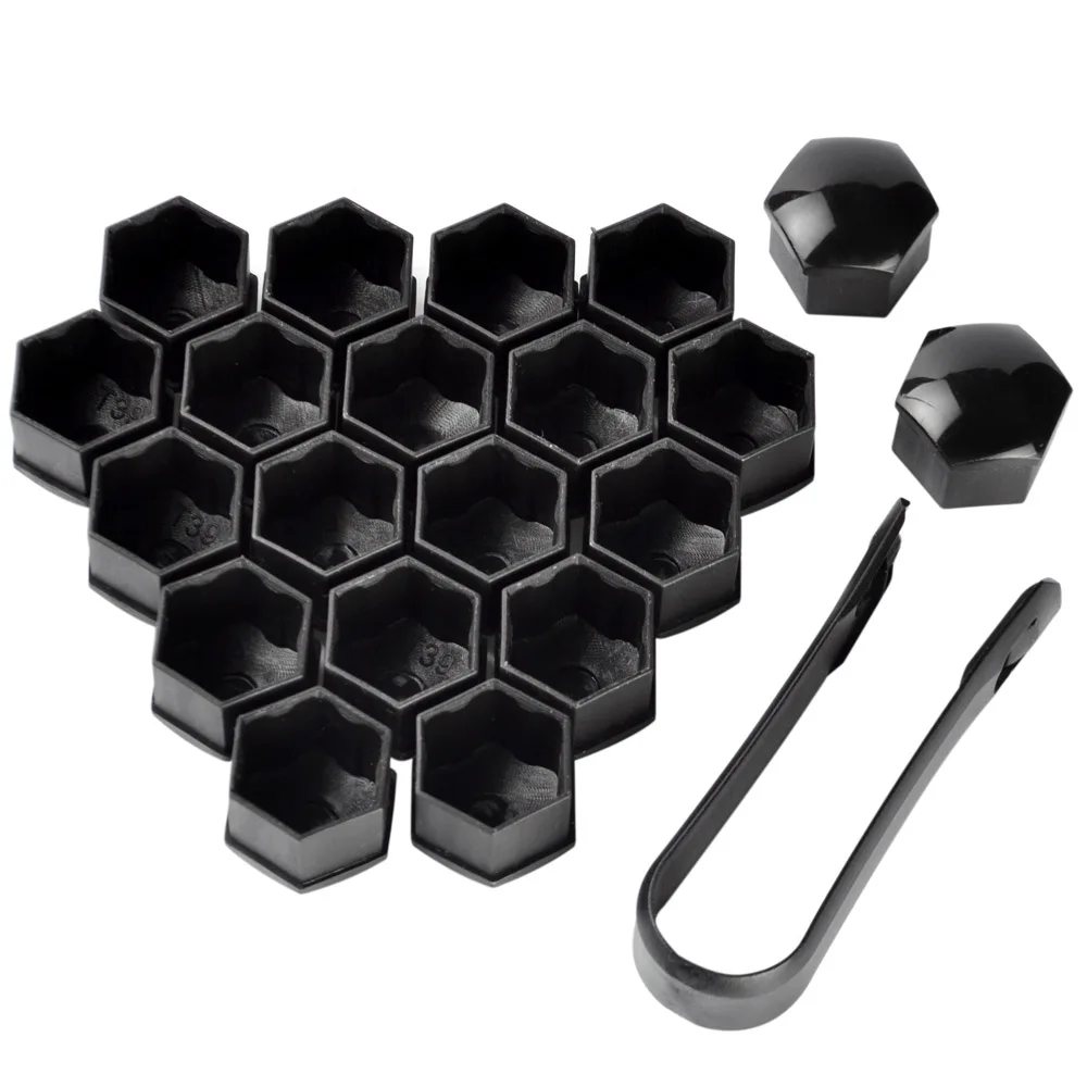 Car Accessories Wheel Nut Caps 20pcs Car Tyre Wheel Hub Covers 17mm Nut Caps Dust Proof Exterior Decoration