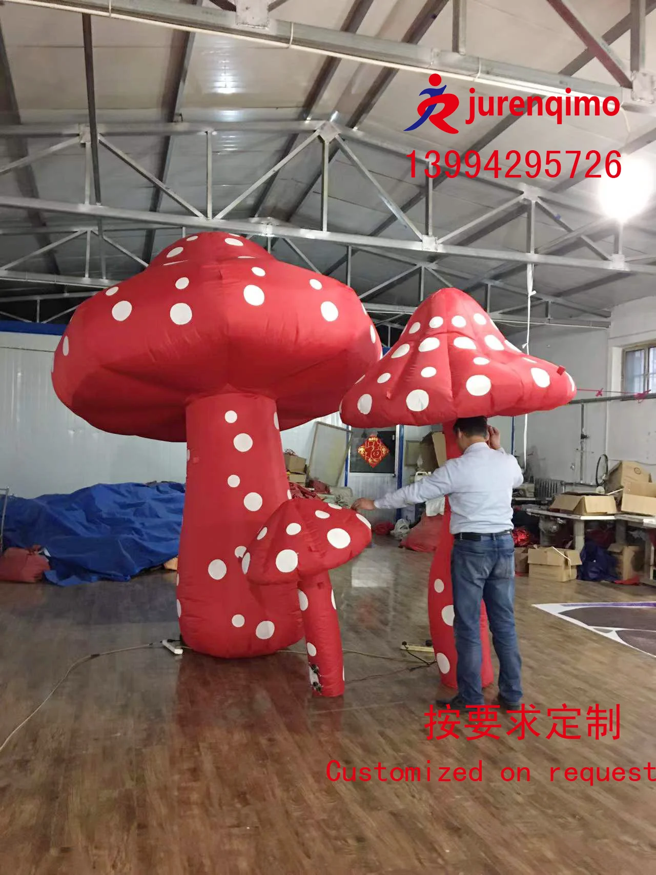 人気の中古 赤い波のポイントキノコのインフレータブルモデル装飾的な小道具マリオセット 売り出し値下 Ottotto Brewery Jp