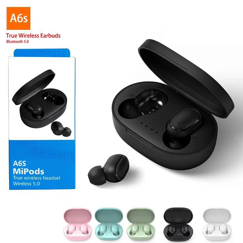 Оригинальный A6S наушники-вкладыши TWS Беспроводные наушники с микрофоном для Xiaomi