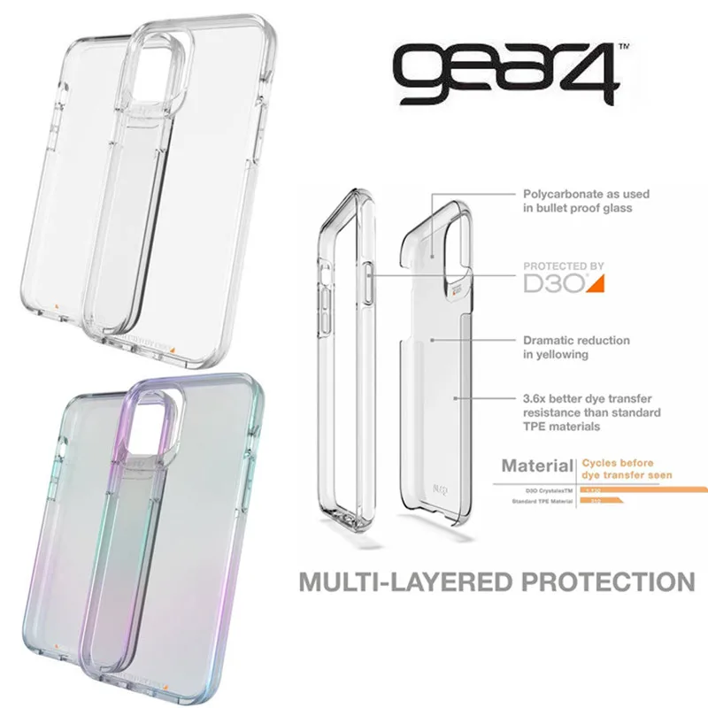Оригинальный чехол Gear4 Gear 4 Crystal Palace D30 ударопрочный защитный для Apple iPhone 12/12 Pro/12