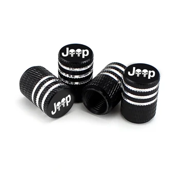 

4pcs For Jeep Car Wheel Tire Valve Stem Air Caps Skull Alu-Alloy Tyre Valve Dust Caps Auto Moto Bike For Jeep Renegade