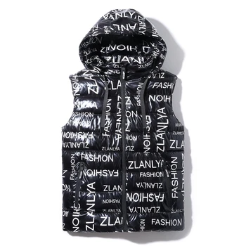 

Plus size 4xl~9xl Down Jacket Vest Women Sleeveless Jacket Warm Hooded Casual Cotton-padded Vest Women New Winter Jacket Female