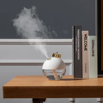 

Mini Size Cute USB Crown Humidifier Office Desk Humidifier For Bedroom Home Office Car USB Room Humidifier