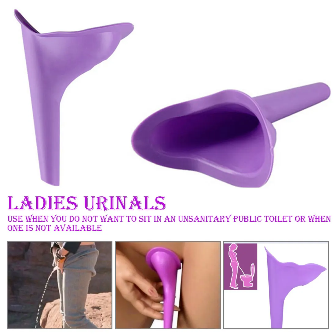 

2019 New Design Women Urinal Travel Outdoor Camping Soft Silicone Urination Device Stand Up & Pee Female Urinal Toilet