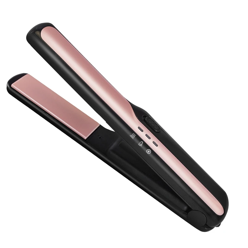 Gold Wireless Straightener Irons Mini Cordless Travel Hair 2 in 1 Curler &ampStraightening USB Portable Flat Iron | Красота и