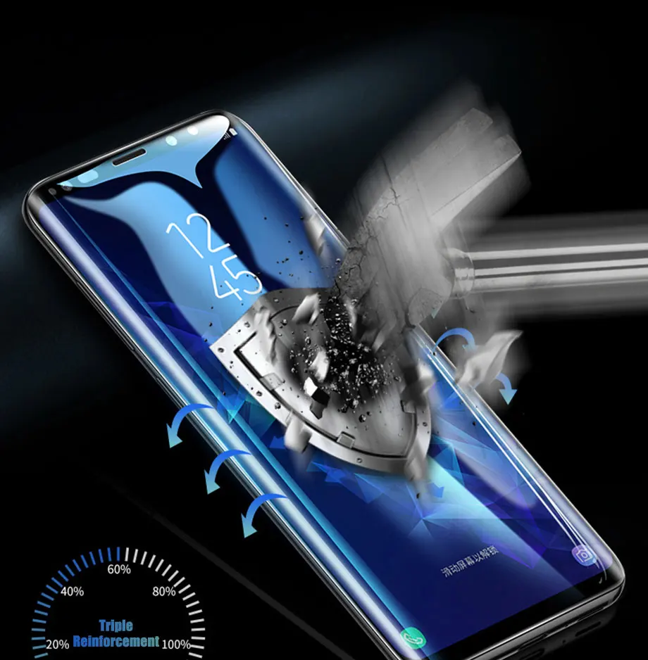500D закаленное стекло для samsung Galaxy S8 S9 S10 Plus стекло для samsung Galaxy Note 8 9 10 S6 S7 edge Защитная пленка для экрана