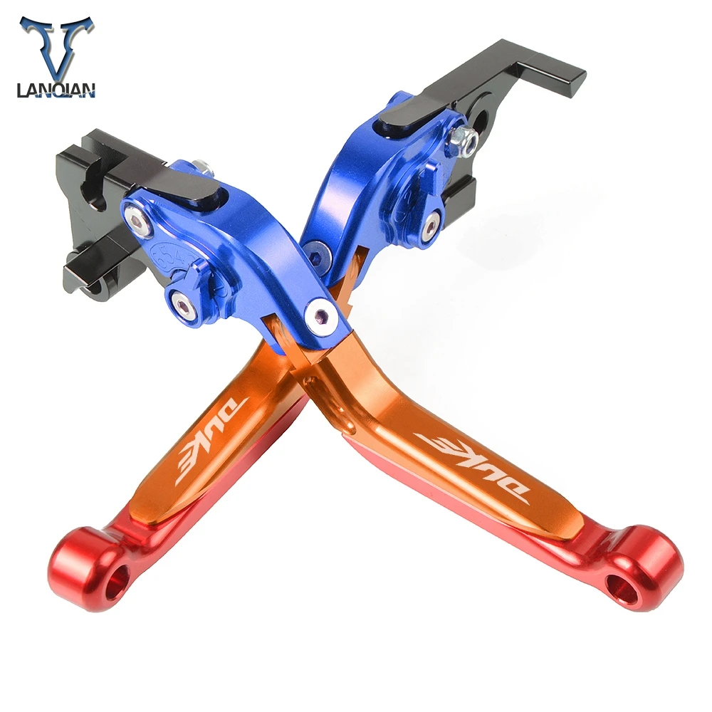 

Motorcycle Accessories CNC Adjustable Brake Clutch Levers With LOGO For KTM 125 Duke 20011 2012 2013 2014 2015 2016