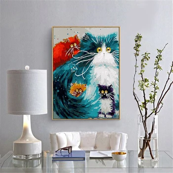 

Persian Cat Paintings By Numbers DIY Pictures Oil Coloring By Numbers Linen Drawing By Numbers Canvas Decor New Arrivals