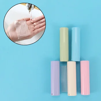 

Mini Portable Pull Type Foaming Flakes Scented Slice Soap Paper Antibacterial Travel Hand Washing Soap Paper