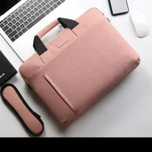 Sacoche pour Macbook Air Pro 13/15, Pochette Étanche pour Ordinateur Portable, Étui de 13,3/14/15,6/17,3 Pouces, Bandoulière de Porte Documents