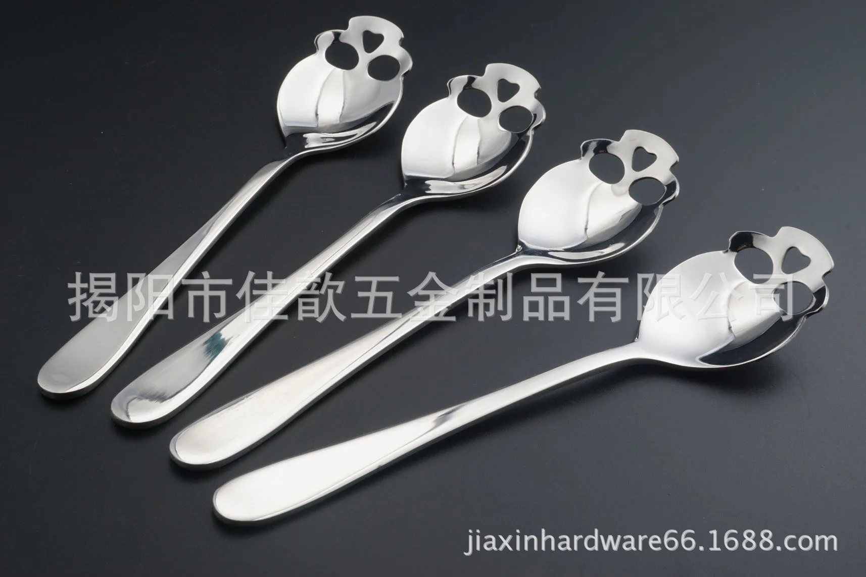 [Patented Genuine Product] Stainless Steel Coffee Spoon 304 Skull Spoon Creative Tableware Stainless Steel Spoon