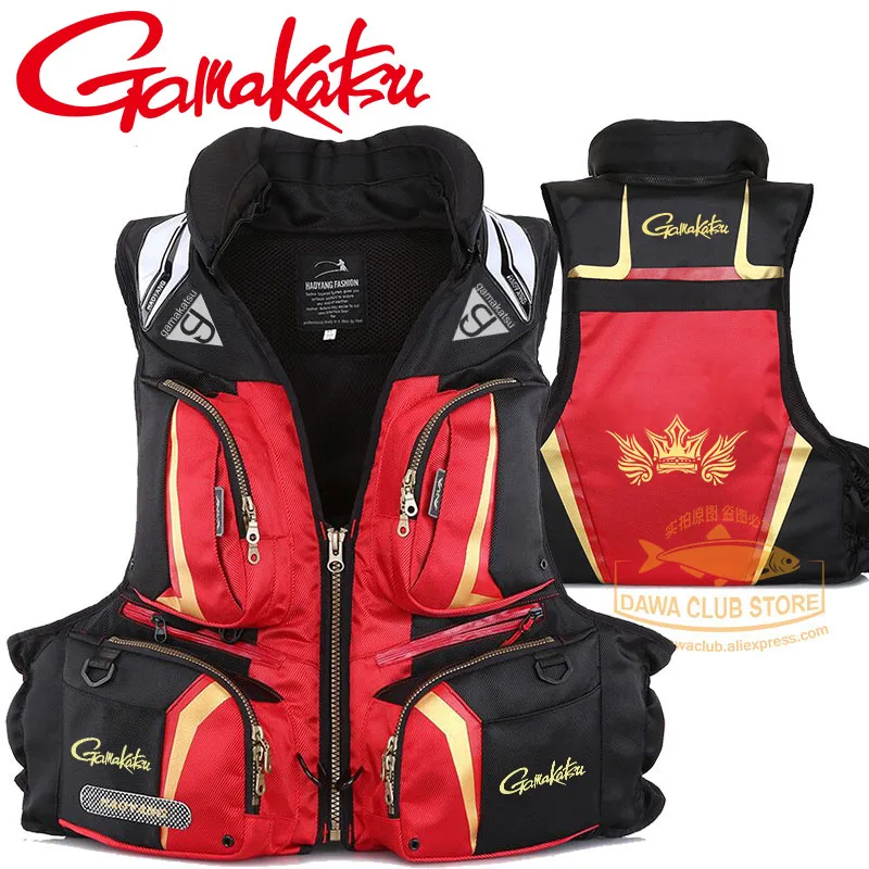 2021 New GAMAKATSU Life Vest Fishing Jacket High Buoyancy Sea Large size 120 Kg Multi-pocket Light | Спорт и развлечения