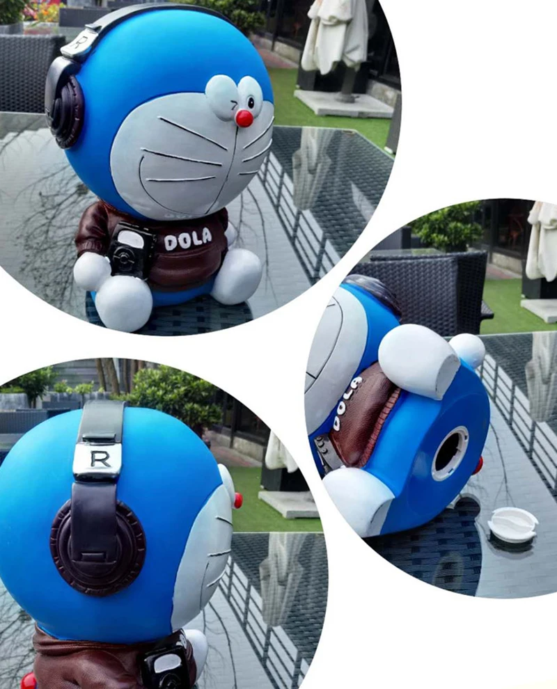 Небьющаяся мультяшная фигурка Doraemon копилка пластиковая Копилка безопасная монета копилка декоративная коробочка аксессуары