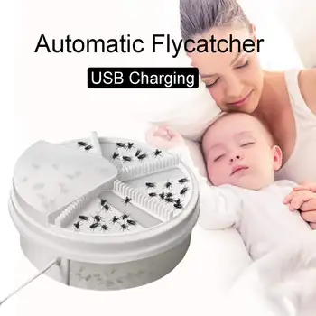 

New Electric Fly Trap Device USB Rechargeable Pest Device Insect Catcher Automatic Flycatcher Catching Insect Control Device