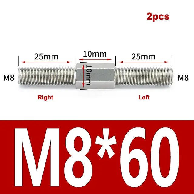 M8x60mm-2pcs