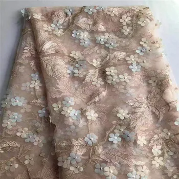 

Mesh Bottom Fresh Flower Embroidery Lining Women's and Children's Clothing Skirt Wedding Dress Embroidery Fabrics
