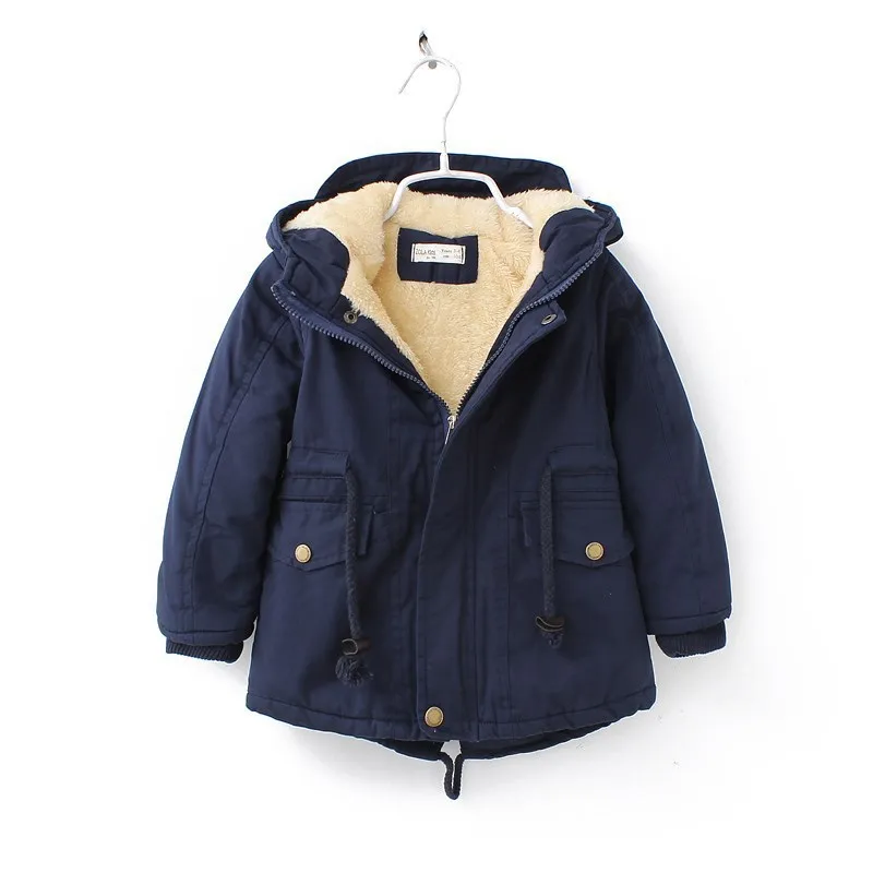 Baby Boys Jackets Children Winter Fleece Coats Toddler Kids Hooded Warm Windbreaker Autumn Boy Outerwear Clothes 3 6 7 8 10 Year