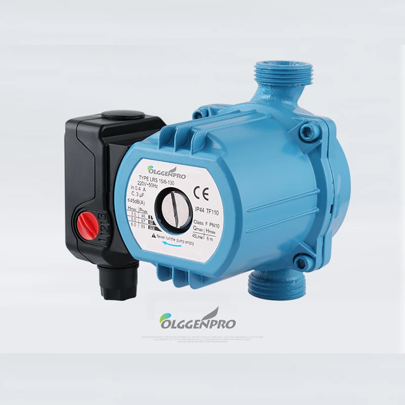 

220V 3-Speed Central Heating Circulator Mute Boiler Hot Water Circulating Pump Cast Iron F Class Insulation IP42 Protection 280W