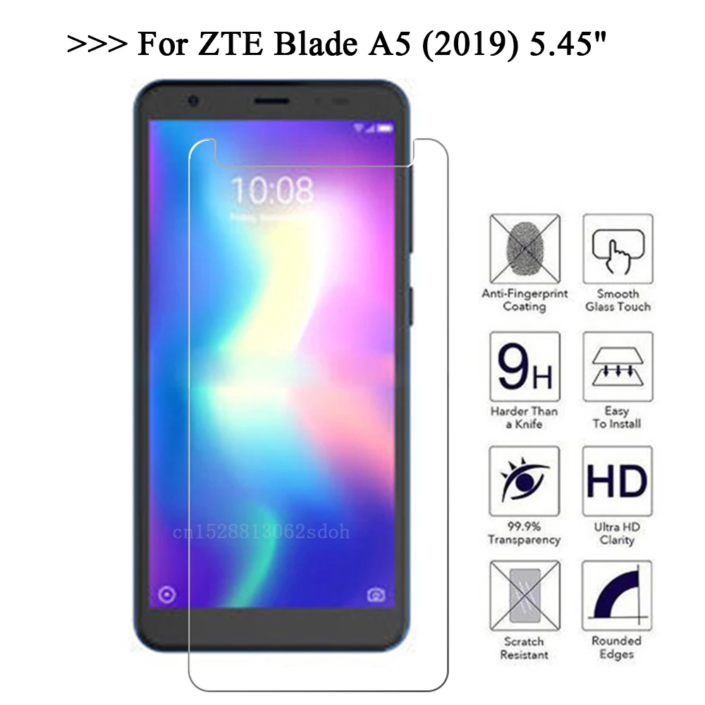 Защитная пленка для ZTE Blade A5 2019 закаленное стекло A 5 защитная телефона 45 Дюйма