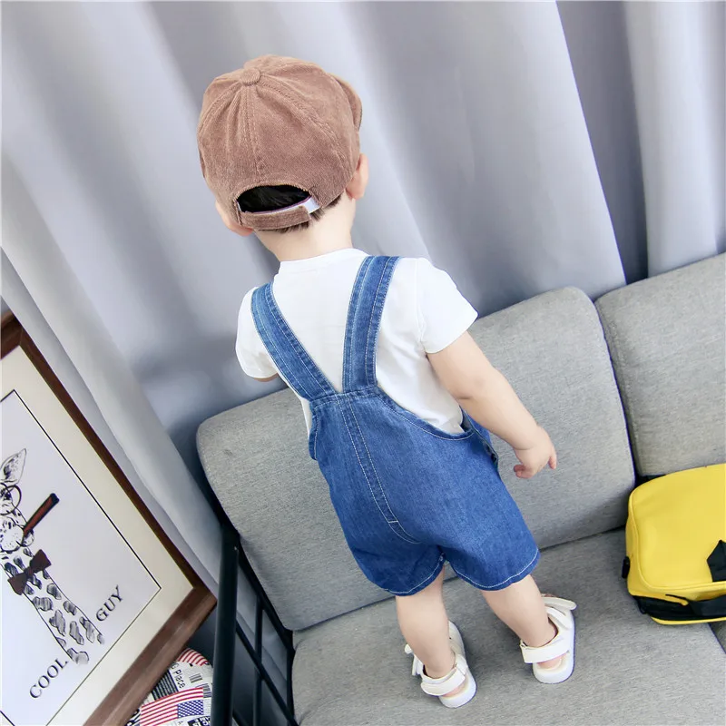 Baby Shorts Summer Baby Boys Trousers Children Pants 1-3 Years Litter Kids Denim Clothes Jeans Overalls Boy One-piece