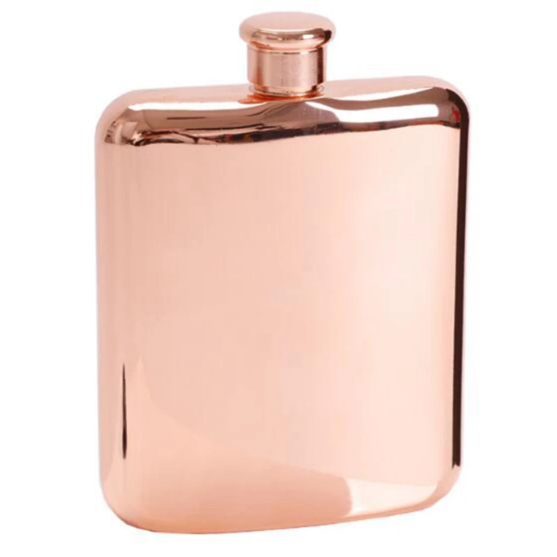 ELEG-розовое золото, 6 унций, нержавеющая сталь, фляжка для водки, фляга для алкоголя, бутылки для ликера, бутылки для виски, подарки для жениха с воронкой