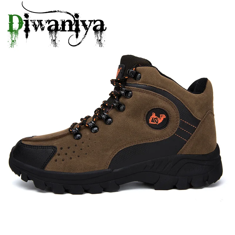 

2019 New Arrival Winter Pro-Mountain Outdoor Hiking Shoes For Men Add Fur Hiking Boots Walking Warm Training Trekking Footwear