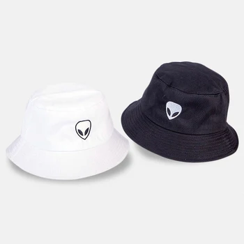 

Fashion New Black White Solid Bucket Hat Unisex Hat Hip Hop Goros Men Ladies Summer Panama Hat Beach Sun Fishing Hat
