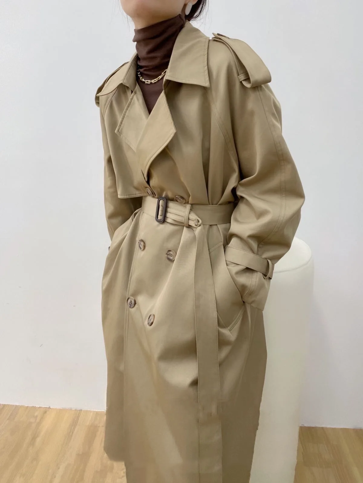 

Trench 2021 Women New Style Stylish Long Coat (with Belt)