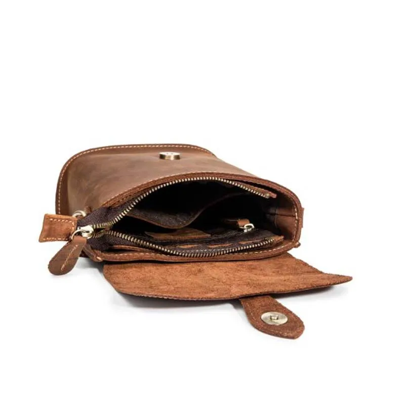 Мужская воловья сумка Eruo винтажная крутая прочная кожаная сумка через плечо Высококачественная Мужская сумка мужские кожаные сумки-мессенджеры