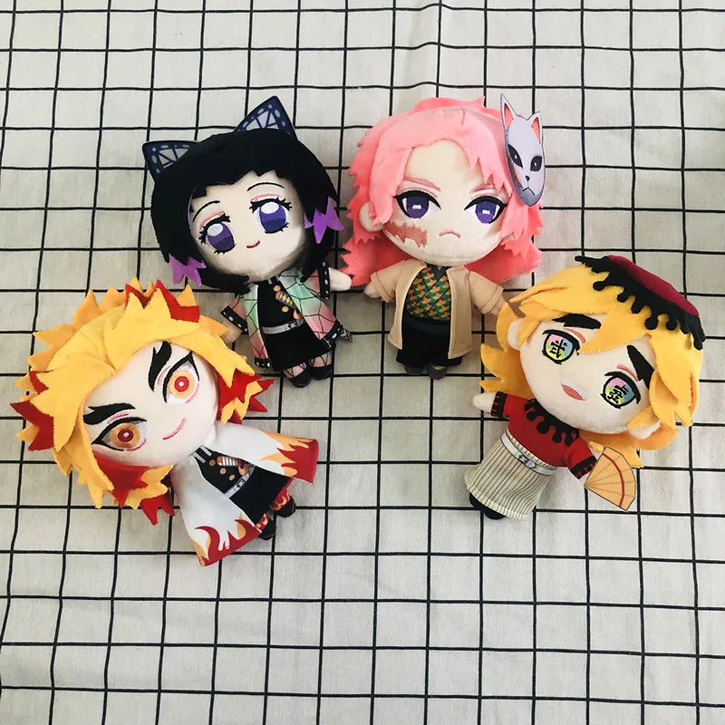 Косплей Аниме Убийца демона Kimetsu no Yaiba Kamado Tanjirou Nezuko Agatsuma Zenitsu Hashibira Inosuke мультфильм кукла плюшевые игрушки