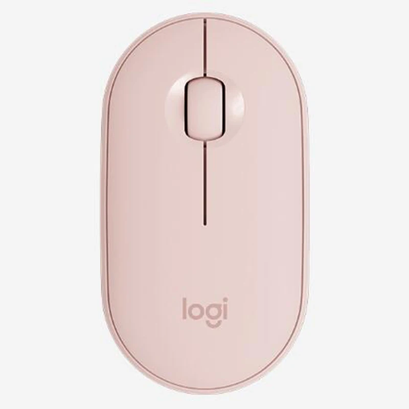 Розовый Беспроводная Bluetooth мышь logitech Pebble 1000 dpi, бесшумная Высокоточная оптическая Трекинговая мышь для домашнего офиса, мышь двойного использования - Цвет: Розовый