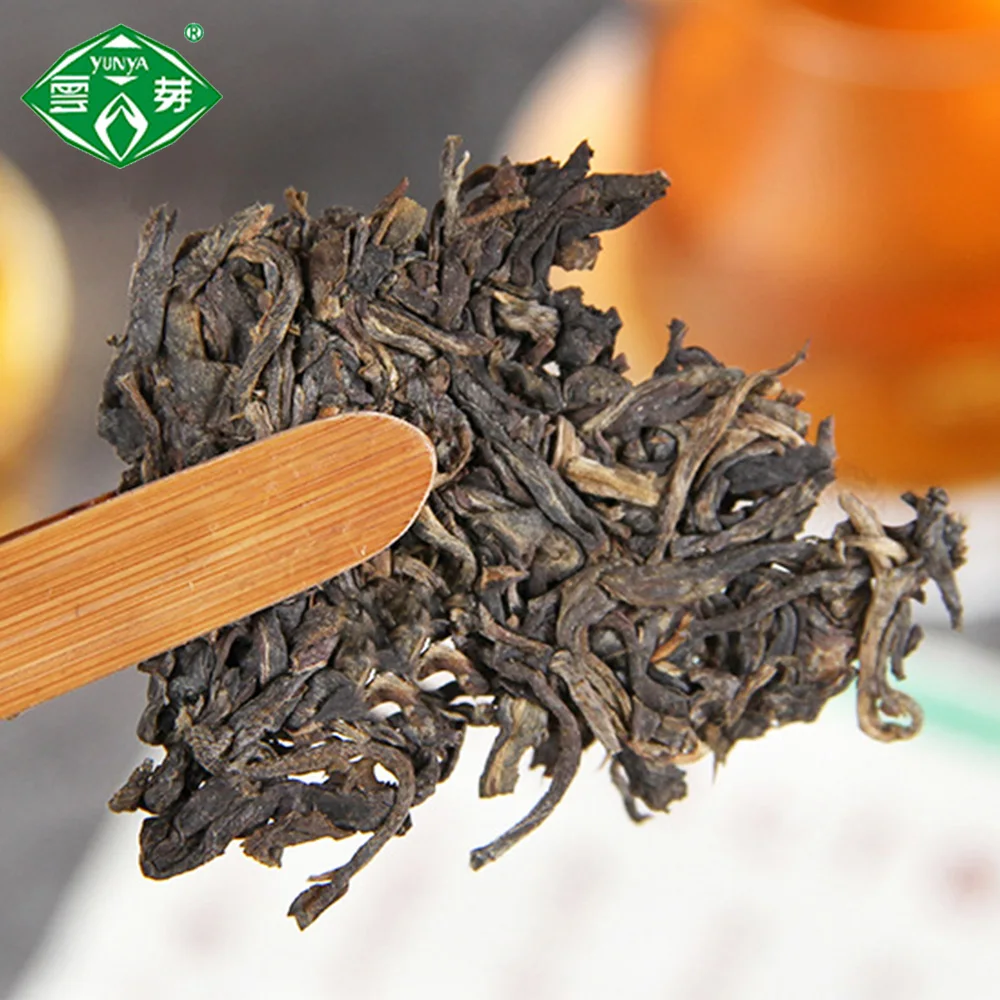 Puwen 2007 сырой чай пуэр "Yunya" Pu-rrh Te Pu-erh Peafowl's Hometown Qizi Shen Pu-erh Cake 400 г