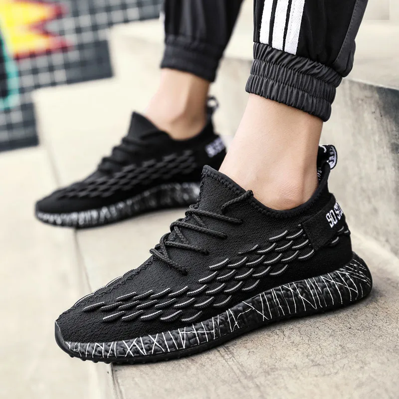 

Newest Man Sneakers Breathable Casual No-slip Shoes Lace Up Wear-resistant Summer Outdoor Sport Trainers Air Mesh Shoes
