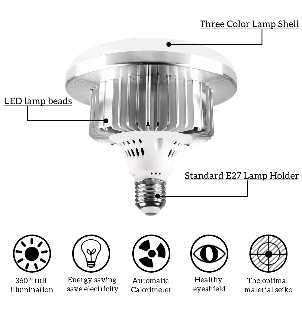 lâmpadas led ufo para escurecimento sem para iluminação