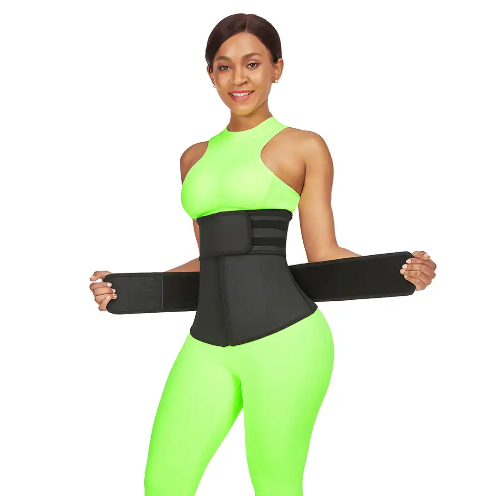 latex waist trainer double flex